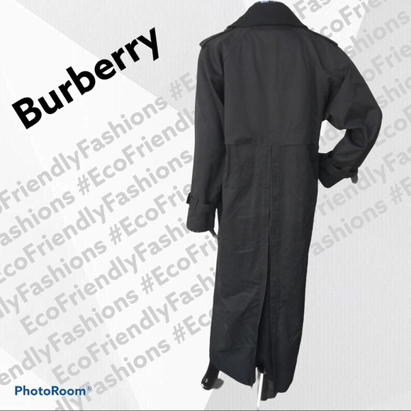 VINTAGE MENS BURBERRYS TRENCH COAT W/ WOOL LINING - Picture 4 of 15